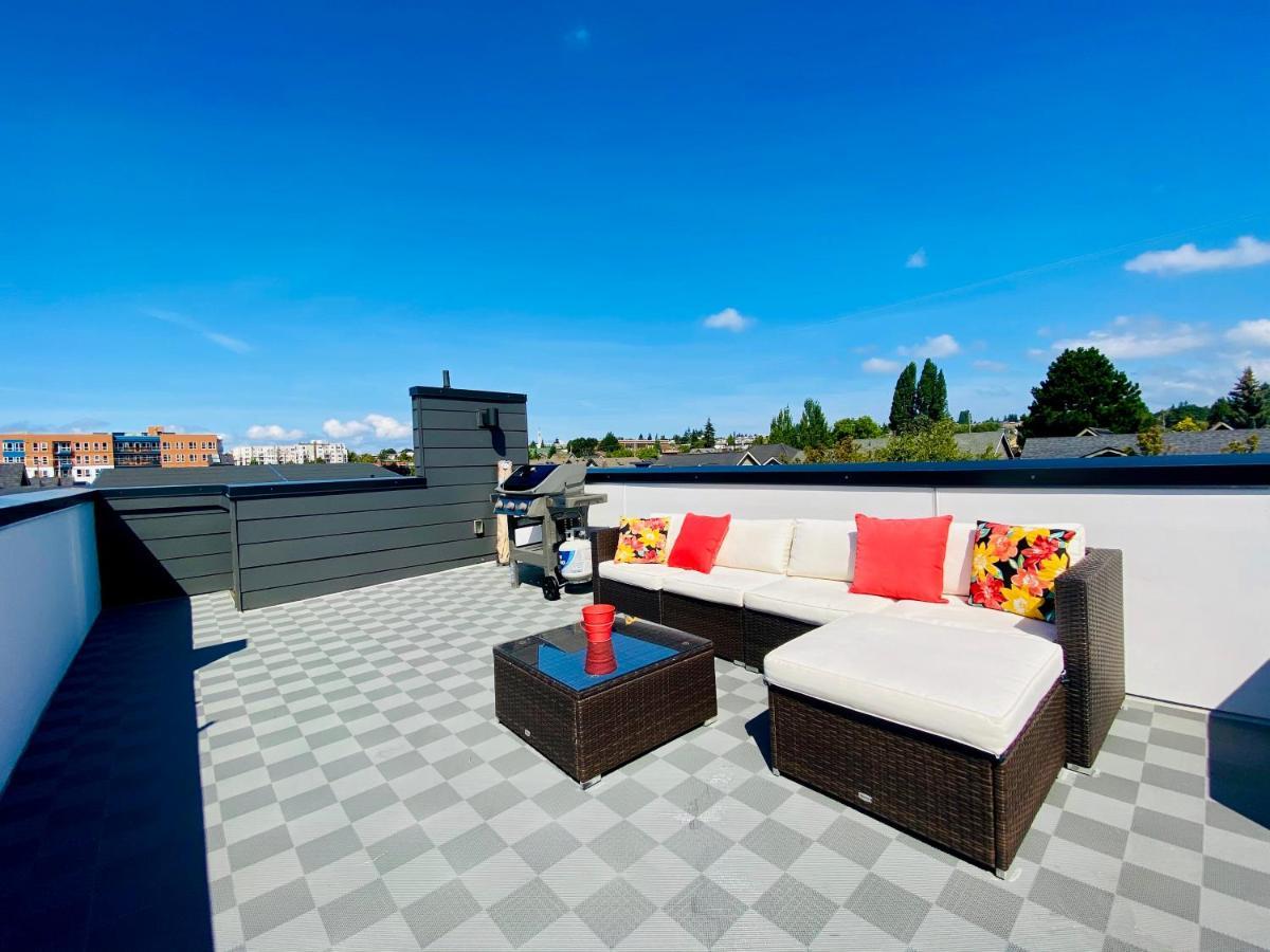 Modern Ballard Townhouse - 92 Walkscore & Rooftop! Seattle Eksteriør bilde
